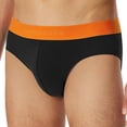 thumbnail image 2 of SCHIESSER calzoncillos Rio 3 unidades para hombre - Serie "95/5", rayas en contraste Negro/Rojo/Naranja M (Medium), 2 of 5