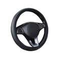 thumbnail image 1 of Funda para volante de coche con piel sintética de larga duración, ajuste universal de 15 pulgadas para coche, camión, SUV, fundas antideslizantes transpirables para volante, 1 of 6