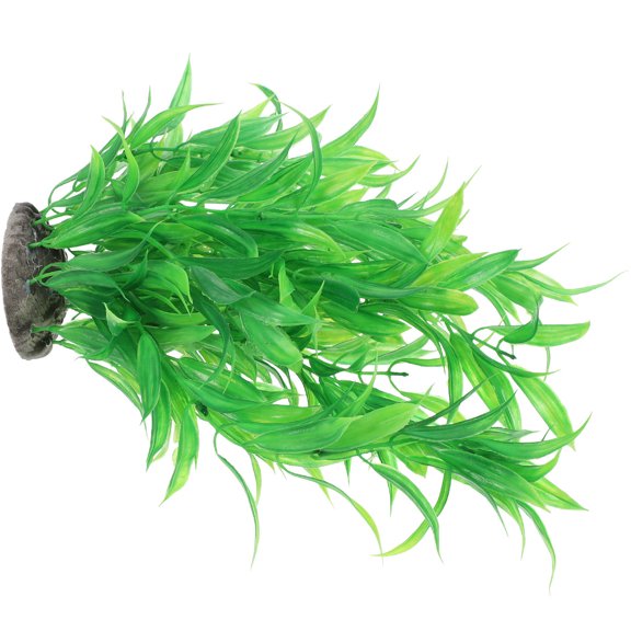 ETEREAUTY Artificial Aquarium Plant Decoration, Green Plastic Fish Accessories for Reptile Terrarium and Home Aquarium