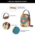 thumbnail image 4 of FORMRS Crossbody Bag for Women Quilted Travel Shoulder Cell Phone Purse with Chain Strap Handbag, Colorful Circles, 4 of 7