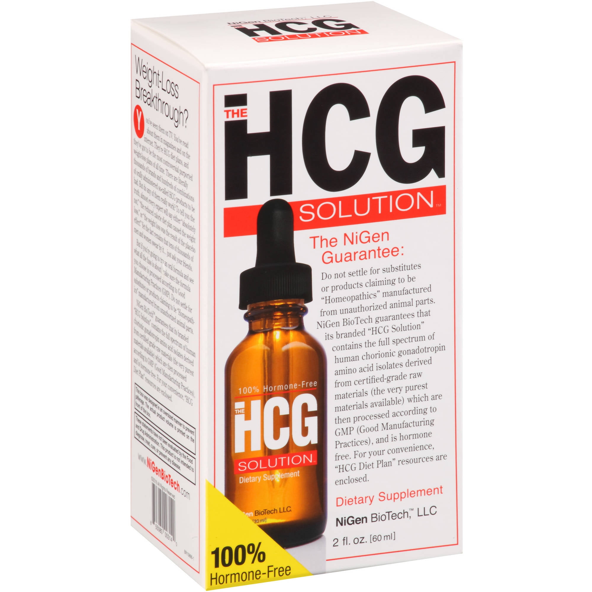 NiGen BioTech HCG Solution 100 Hormone Free 2 oz.