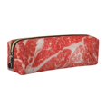 thumbnail image 1 of Easygdp Beef Steaks para Estuche de Lápices de Cuero, Estuche de Papelería de Cuero, Estuche de Gran Capacidad con Cremallera, 1 of 7