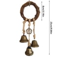 thumbnail image 2 of Witch Protection Bell Witch Bell Protection Door Handle Pendant Rattan Wind Chime Witch Pray Crystal Wind Chime Family Room Decoration (C), 2 of 3