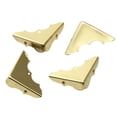 thumbnail image 1 of 5/8" x 1-3/4" Decorative Corners - Brass, 4 Pack, 1 of 1