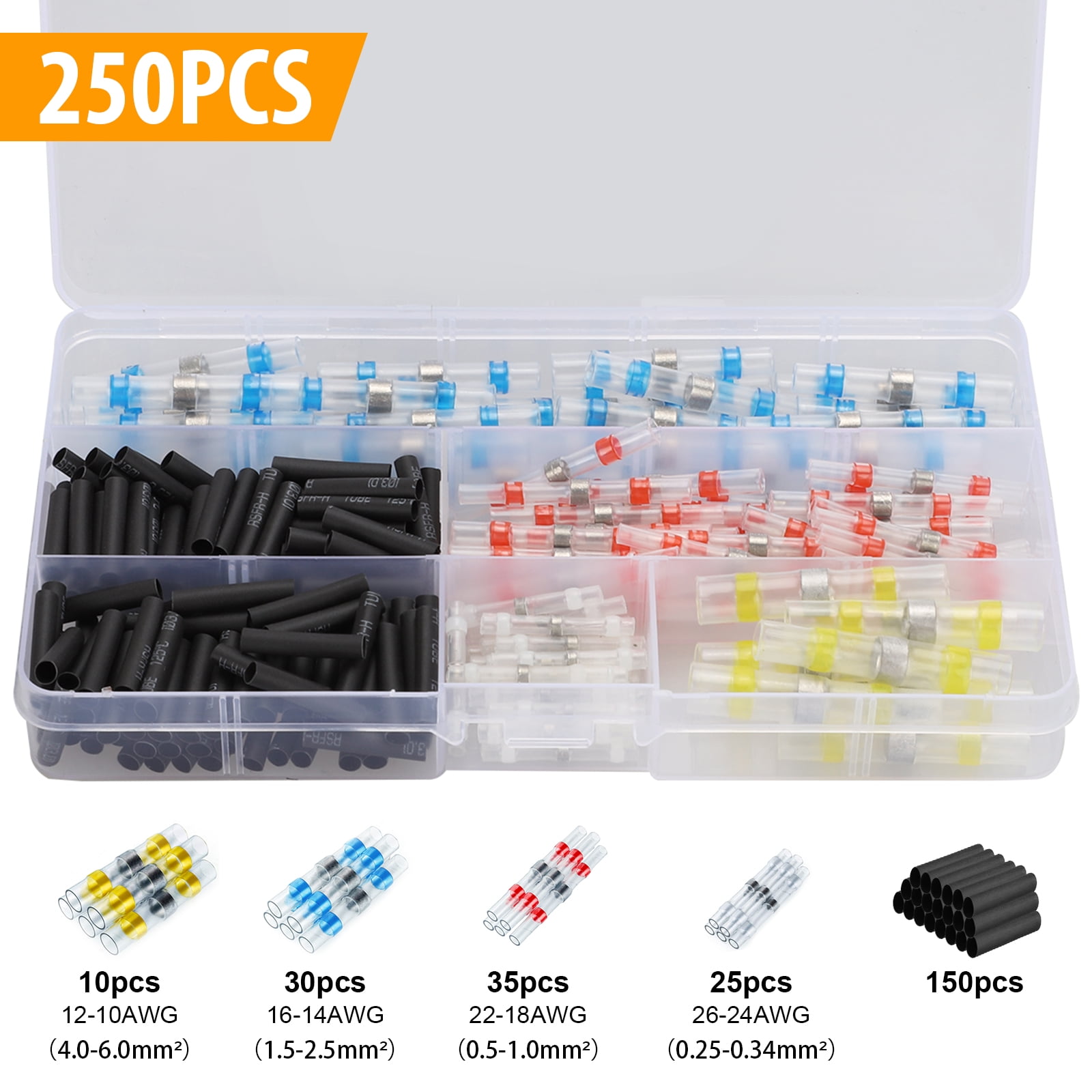Solder Seal Wire Connectors, EEEkit Waterproof Wire Connectors kit