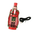 thumbnail image 5 of FVDPWYE Christmas Nutcracker Figurine 11.22'' Tall with Lights Standing Decorative Nutcracker Ornament for Desktop Centerpiece Family Red, 5 of 9