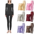 thumbnail image 2 of FUZHIQ Thermal Underwear for Women Long Johns with Lined Base Layer Women Cold Weather Top Bottom, 2 of 6