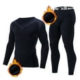 thumbnail image 3 of Men's Compression Athletic Sports 2 Piece Set Long Sleeve Breathable Quick-Drying Breathable Running Shirt & Tights for Fitness, 3 of 5