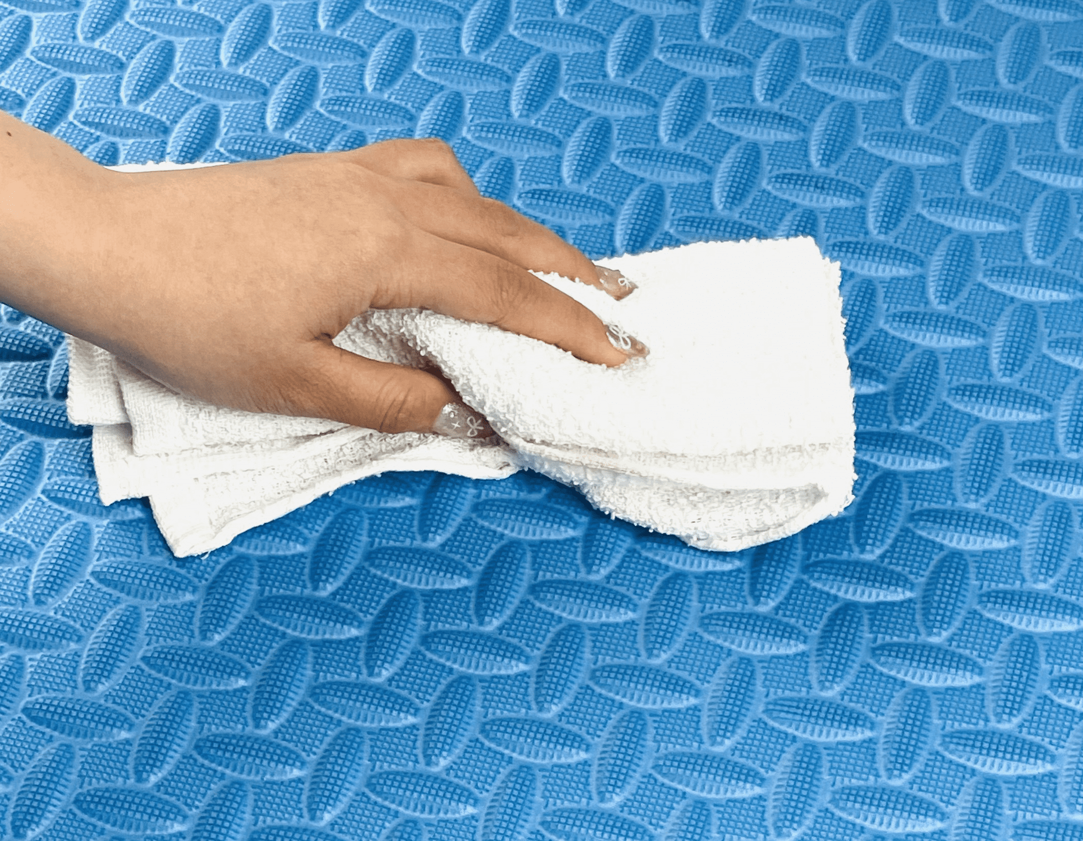 Puzzle Exercise Mat with EVA Foam Interlocking Tiles for Exercise, Gymnastics and Home Gym Protective Flooring- Pack of 6, 24 x 24 x 3/8 Inches