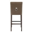 thumbnail image 3 of SAFAVIEH Nikita 30.5 in. H Modern Bar Stool with Ring, Brown, Set of 2, 3 of 11
