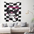 thumbnail image 3 of Kuromi And My Melody Tapestry Wall Hanging Wall Decor Wall Art Tapestry Home Decoration For Bedroom, Living Room, Dorm 40x60 Inch, 3 of 7