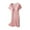 Pink, variant on Tejiojio Maternity/Labor/Nursing Clothing Clearance Pregnant Womans Breastfeeding Solid V-neck Short Sleeve Breastfeeding Postpartum Dress Sleepwear With Chest Pad