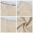 thumbnail image 7 of OIOLOYJM Mens Pants Casual Business Dress Trousers Fashion Stretch Work Golf Pants with Pockets Khaki L, 7 of 7