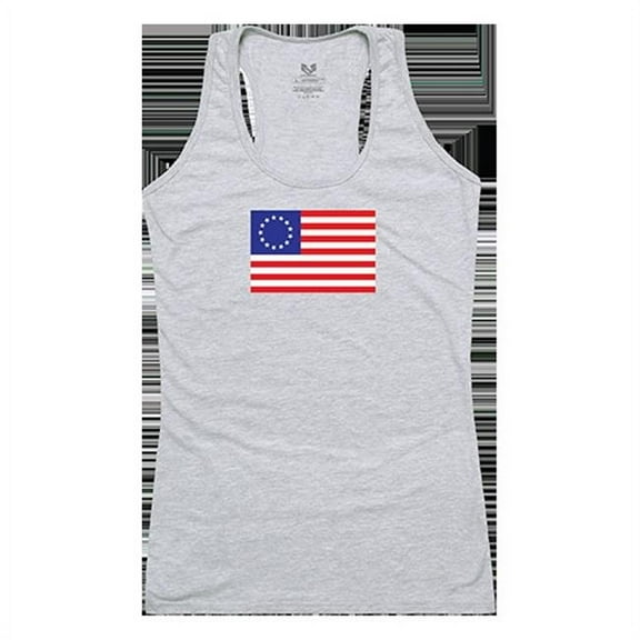 Rapid Dominance Betsy Ross 2 Graphic Tank Top, Heather Grey - Extra Large