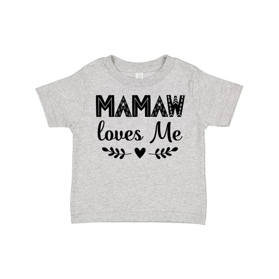 Inktastic Mamaw Loves Me Grandchild Girls Toddler T-Shirt