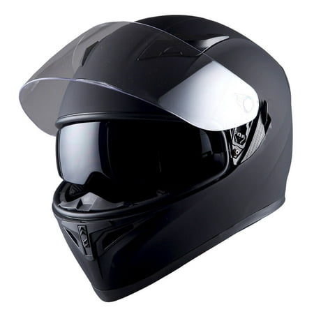 1Storm Motorcycle Full Face Helmet Street Bike Dual Visor/Sun Shield HJK316 Matt (Best Full Face Motorcycle Helmet Reviews)