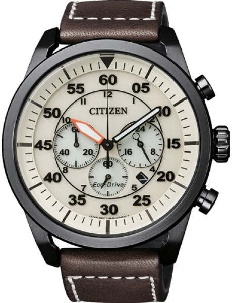 CITIZEN - Citizen Men's Eco-Drive Aviator Chronograph Watch CA4215-04W - Walmart.com - Walmart.com