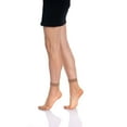 thumbnail image 2 of Women's 10-Pack Sheer Ankle Socks 15 Denier - Nylon Blend No-Slip Everyday Socks, 2 of 4