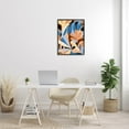 thumbnail image 2 of Abstract Overlapping Botanical Forms Botanical & Floral Graphic Art Black Framed Art Print Wall Art, 2 of 7