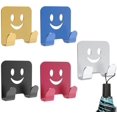 thumbnail image 1 of Gancho para maquinilla de afeitar de 5 piezas, gancho autoadhesivo de aleación de aluminio multiusos para maquinilla de afeitar de ducha, enchufe, llaves, utensilios de cocina, toalla, vestido (5 colores), 1 of 8