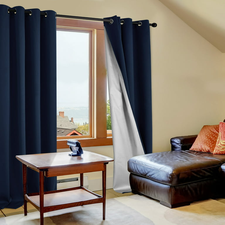 Deconovo Blackout Curtains With Silver