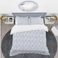 thumbnail image 2 of Designart 'Blue And Red Plaid' Mid-Century Modern Duvet Cover Set, 2 of 4