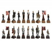 CHH American Civil War Marble Resin Chessmen