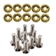 thumbnail image 5 of Junta de tornillos modificados para coche de 20 piezas, soporte para matrícula, acero inoxidable y aluminio Oro kusrkot Junta de tornillos de coche, 5 of 6