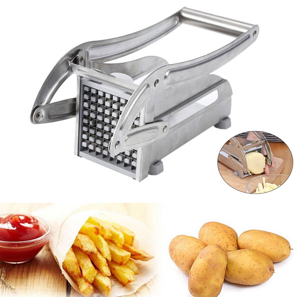 tooloflife Kitchen French Fries Potato Slicer Potato Cutting Tool Stainless  Steel Portable to Carry Red