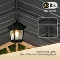 thumbnail image 4 of INTER HUT 13x11 Outdoor Hardtop Wood Gazebo Cedar Framed Permanent Pavilion, 4 of 7
