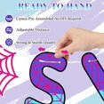 thumbnail image 5 of Spider Theme 3rd Birthday Banner, Pre-strung Swinging into 3 Banner, Ghost Spider 3rd Birthday Decorations Party Supplies for Kids, Third Decor for 3 Year Old Boys Girls(Pink and Purple), 5 of 14