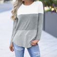 thumbnail image 5 of asdoklhq Pregnant Clothes Clearances Women Maternity Long Sleeve Striped Nursing Tops T-shirt For Breastfeeding, 5 of 9