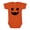 Orange, variant on Baby Boy & Girl 100% Cotton "Hey Boo" Ghost Halloween One-Piece Bodysuit, Sizes 0-12M