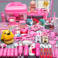 thumbnail image 1 of Juego de juguetes de médico para niños, herramientas, botiquín médico para niños y niñas, juego en casa, enfermera, inyección, estetoscopio, bebé, 1 of 5