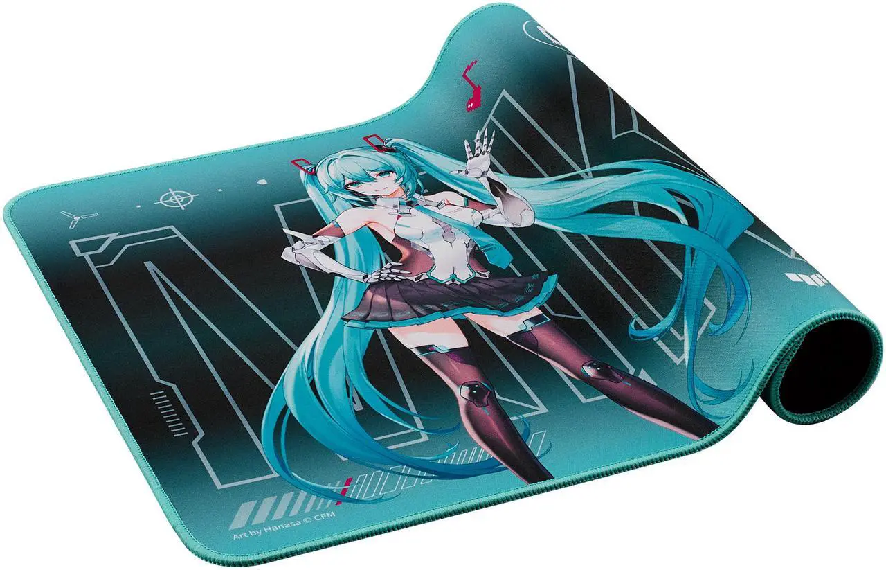 ASUS Hatsune Miku Edition Keyboard and Mouse pad Combo - K3 Gen II Hatsune Miku Edition Optical-Mechanical RGB Keyboard with IP57 Waterproof and Dust Resistance and Gaming Mouse Pad