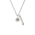 thumbnail image 2 of Delight Jewelry Silvertone Disc 1/2'' Initial - o - Silvertone Courage Strength Wisdom Honesty Bar Charm Necklace, 23", 2 of 4