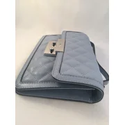 New Michael Kors Sloan Blue Leather Messenger Handbag Blue