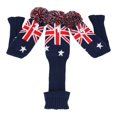 thumbnail image 1 of Cubierta de cabeza de golf Sunnimix 3 piezas diseño de bandera británica, 1 of 8