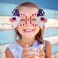 thumbnail image 2 of BNNG 4th of July Glasses, Independence Day Eyeglasses for Independence Day Party Favors, American Flag Paper Glasses for Kids Adult, Photo Booth Props Eyewear for Patriotic, 2 of 9