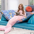 thumbnail image 4 of Jaxx Playscape - Imaginative Modular Furniture Playset/Sofa - Fun Kids Patterns, Mermaids / Aqua, 4 of 5