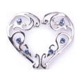 thumbnail image 4 of Minnieouse Anillos para pezones Joyas de pedante cómodas para vestir Corazón Diamante azul corazón azul diamante 5Conjunto, 4 of 6