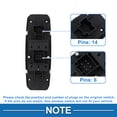 thumbnail image 4 of Interruptor de ventana eléctrica delantero izquierdo Unique Bargains para Jeep Cherokee 2017-2018, 4 of 7