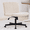 Cream, variant on TMV Criss Cross Chair–Armless Office Chair, Fabric Padded Vanity Chair Computer Chair with Wheels, Wide Seat Swivel Desk Chair for Home Office，Cream