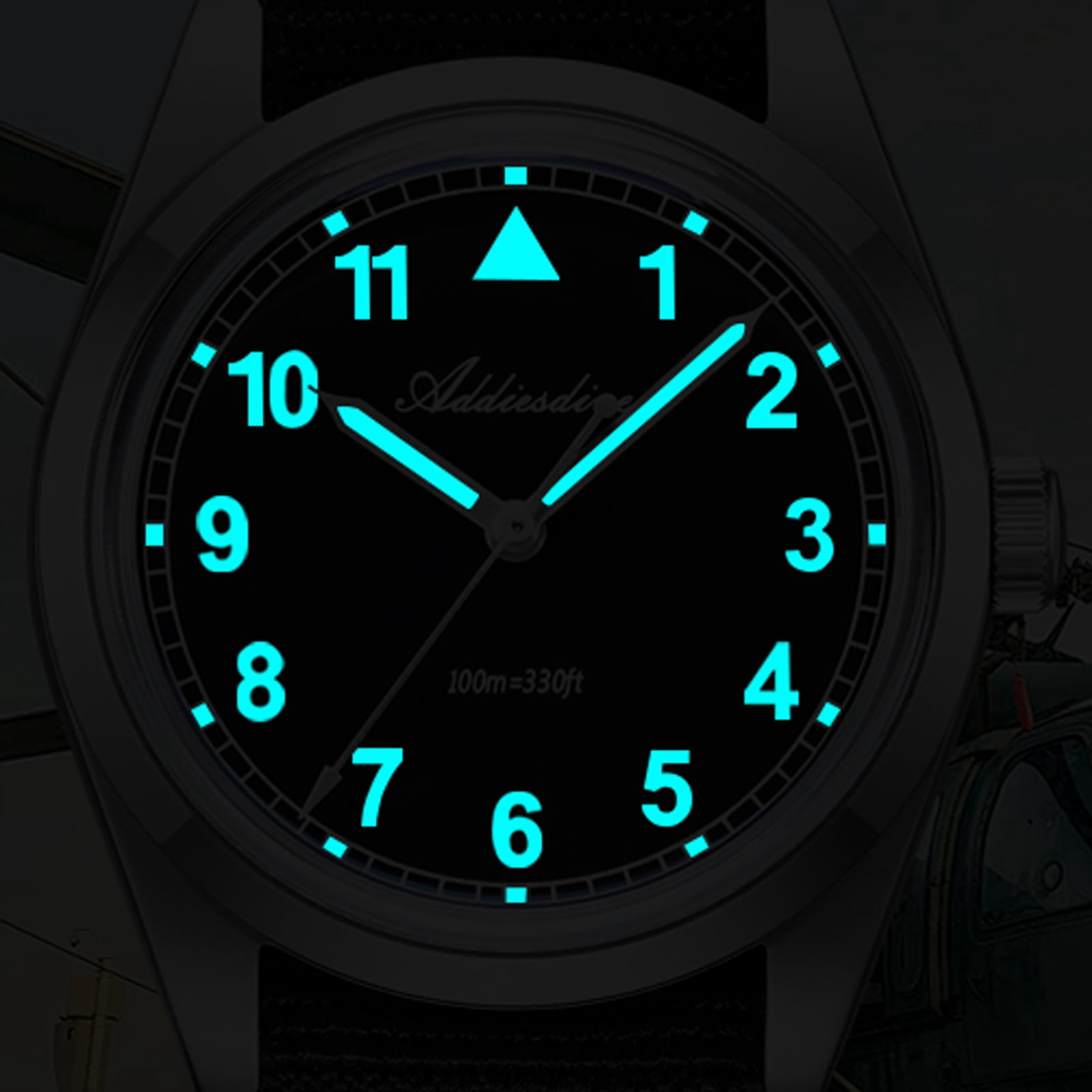 ADDIESDIVE Men's Diver Watch - 36mm Japanese VH31 Quartz Watch, 316L Stainless Steel, 100m Waterproof, Analog Watches with Luminous Military Style for Men