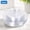 Clear, variant on 200PCS Clear Plastic Disposable Plates, 100 Dinner Plates 10.25 inch & 50 Dessert Plates 7.5 inch for Party, Wedding, Graduation, Events