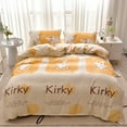 thumbnail image 2 of Nordic Bed Four-Piece Bedding Set  Cute Pattern  Microfiber Quilt Cover Bed Sheet Set Piece Set Suitable For Four Seasons FGS, 2 of 7