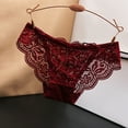 thumbnail image 3 of Women's Sexy Lace Low Waist Panties - Lifting Cotton Crotch, M-L Sizes with Waist/Length - Pure Desire Style Underwear, 3 of 3