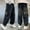Black, variant on SGFCWSX Boys Baggy Jeans for Teens Wide Leg Denim Pants with Pockets Graphic Elastic Waist Loose Fit Trousers Black Size 14-15 Years
