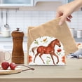 thumbnail image 6 of Horse and Leaves Flowers Napkin Holder for Table Clear Napkin Stand Paper Holder Acrylic Organizer Dispenser Napkins for Dinner Kitchen Restaurant Room, 6 of 8