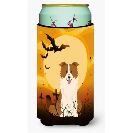 

Halloween Border Collie Red & White Tall Boy Beverage Insulator Hugger